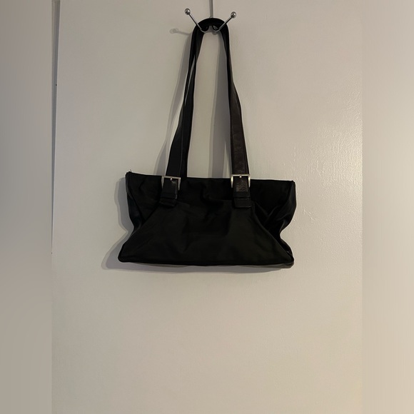 Prada chocolate brown micro fiber & leather bag with dust bag - Picture 6 of 13